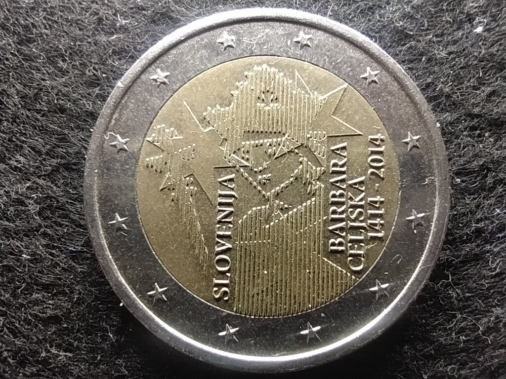 Szlov&eacute;nia Celjei Barbara 2 Euro 