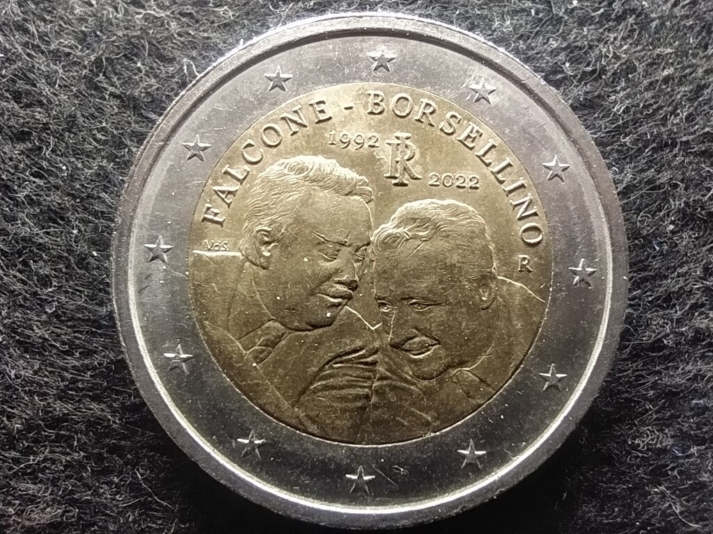 Olaszorsz&aacute;g Falcone - Borsellino 2 Euro 
