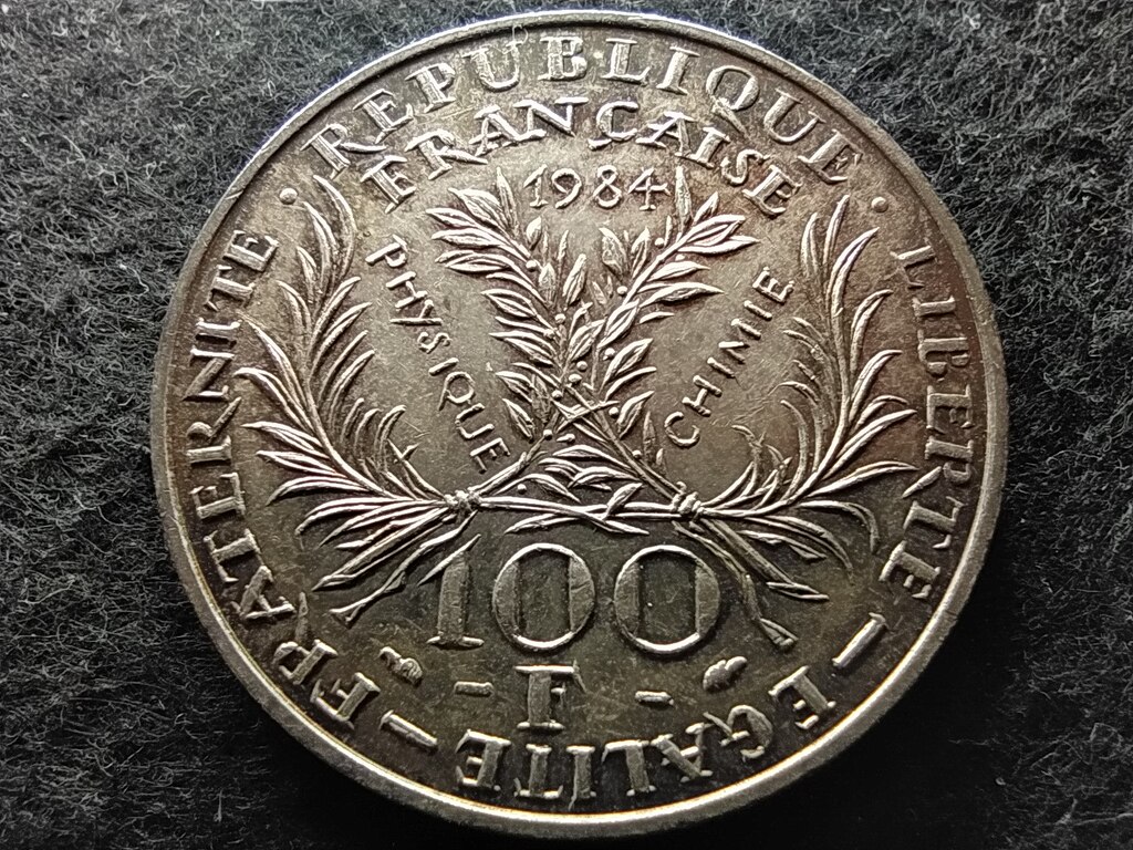 Franciaorsz&aacute;g Marie Curie .900 Ez&uuml;st 100 Frank 