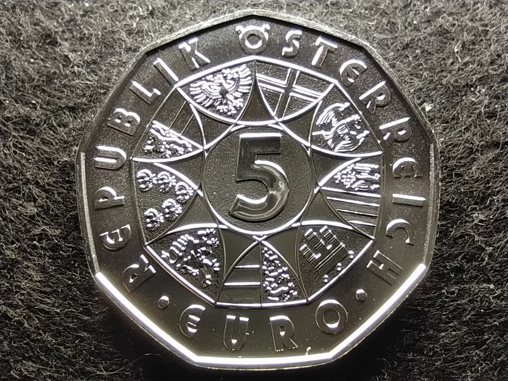 Ausztria &Uacute;j &Eacute;v 2020 .925 Ez&uuml;st 5 Euro 