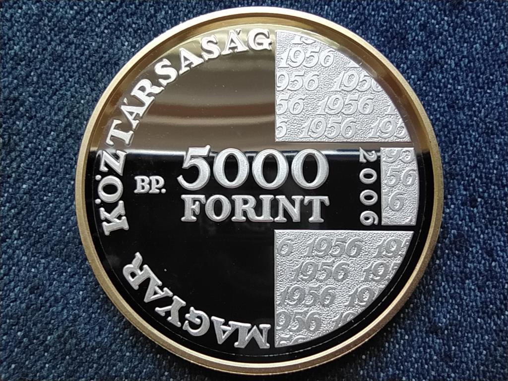 Az 1956-os forradalom eml&eacute;k&eacute;re .925 ez&uuml;st 5000 Forint