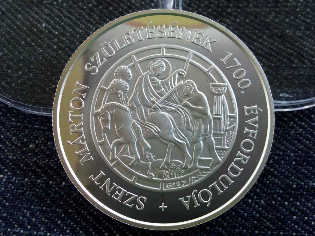 Szent M&aacute;rton sz&uuml;let&eacute;s&eacute;nek 1700. &eacute;vfordul&oacute;j&aacute;ra .925 ez&uuml;st 10000 Forint