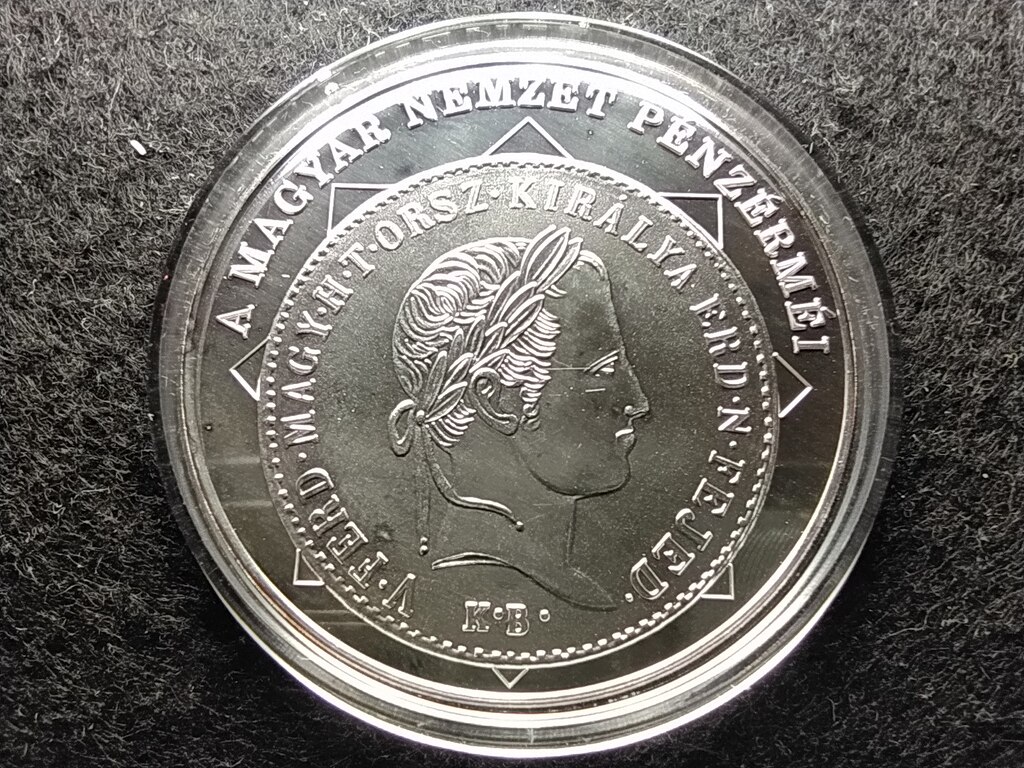 A magyar nemzet p&eacute;nz&eacute;rm&eacute;i Az első magyar felirat&uacute; p&eacute;nz 1848-1849 .999 ez&uuml;st
