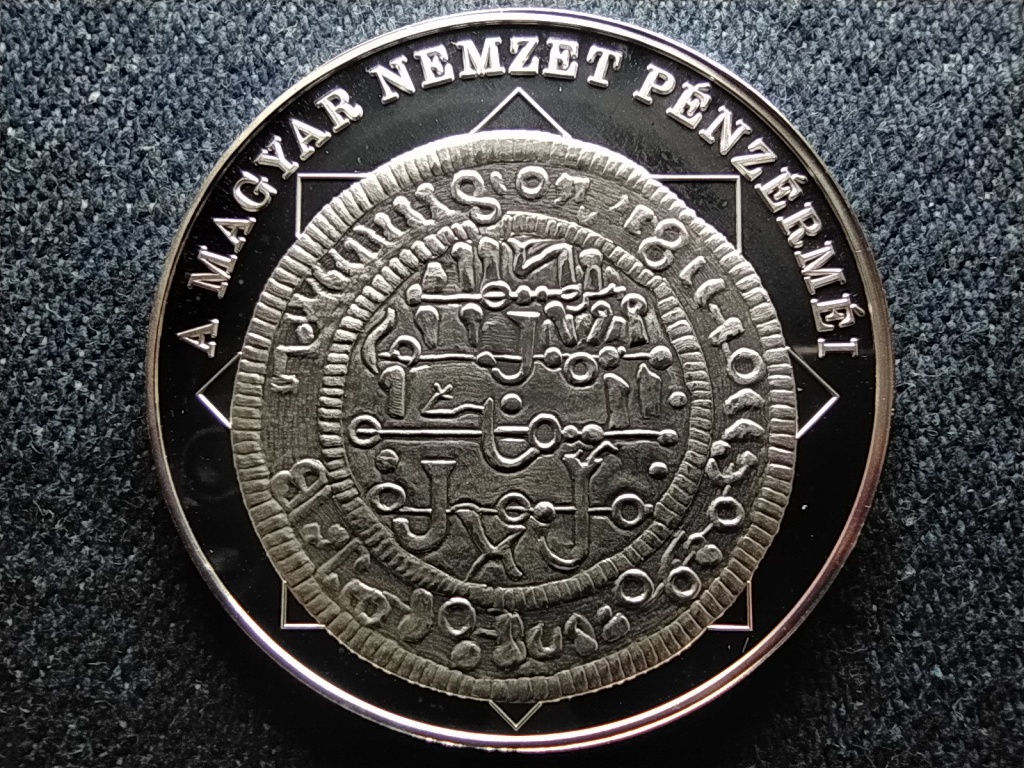 A magyar nemzet p&eacute;nz&eacute;rm&eacute;i Magyar p&eacute;nz - arab felirat 1172-1196 .999 ez&uuml;st