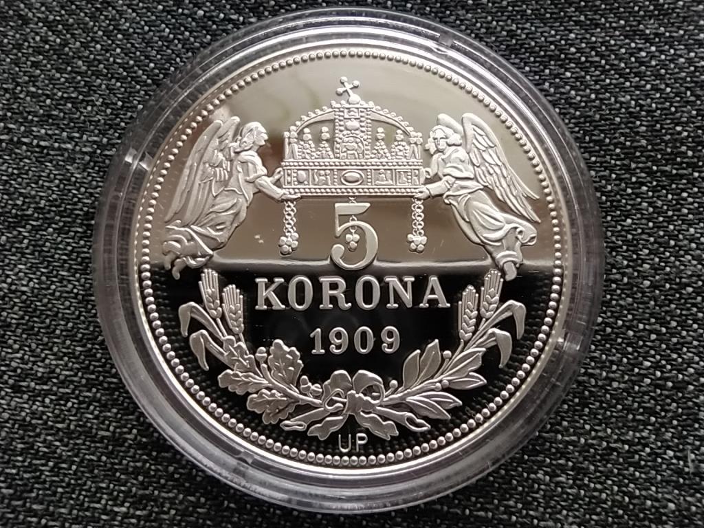 Kir&aacute;lyi Koron&aacute;k Ut&aacute;nveretben Szent L&aacute;szl&oacute; 5 korona .999 ez&uuml;st