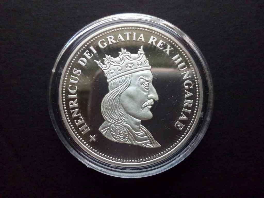 Kir&aacute;lyi Koron&aacute;k Ut&aacute;nveretben Imre 5 korona .999 ez&uuml;st