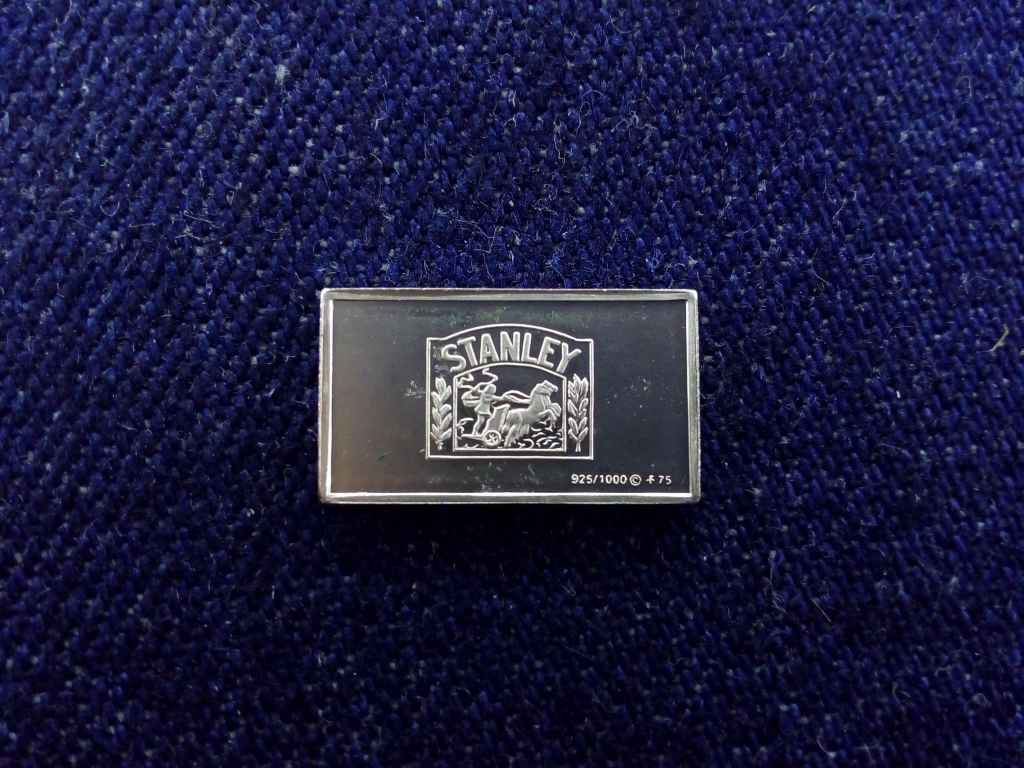 USA Franklin Aut&oacute;s Mini-Ingot Stanley 1909 .925 ez&uuml;st