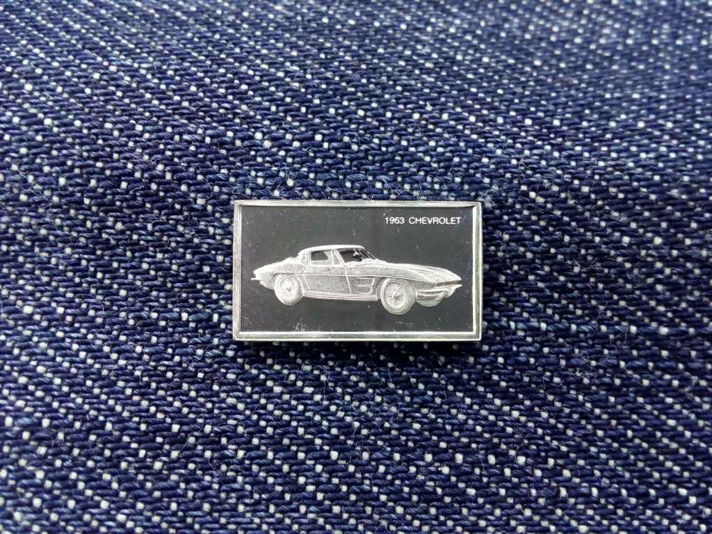 USA Franklin Aut&oacute;s Mini-Ingot Chevrolet 1963 .925 ez&uuml;st