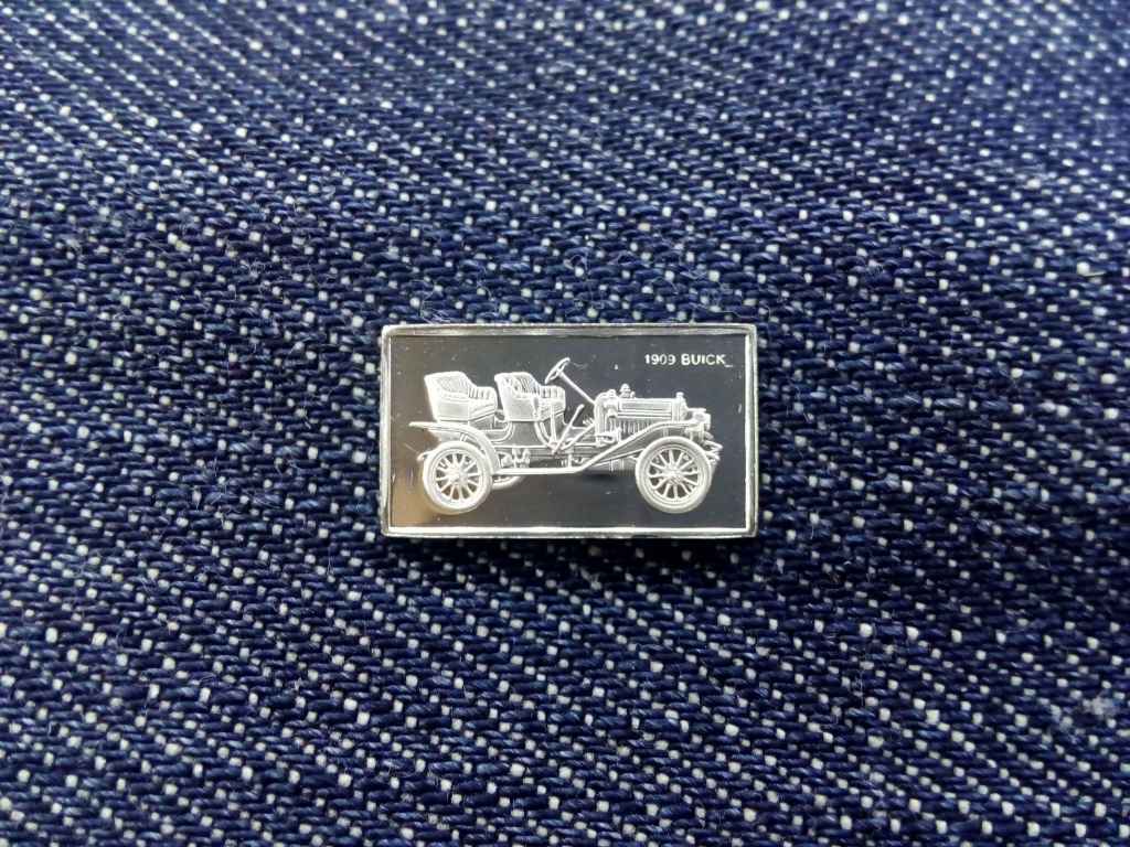 USA Franklin Aut&oacute;s Mini-Ingot Buick 1909 .925 ez&uuml;st