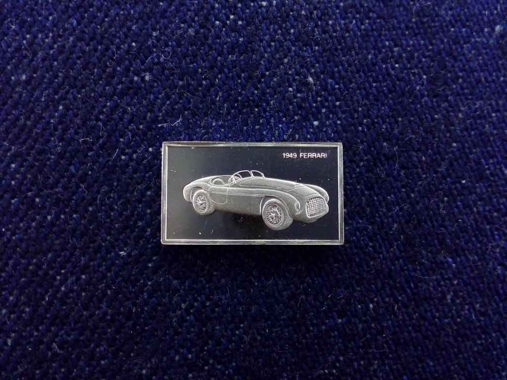 USA Franklin Aut&oacute;s Mini-Ingot Ferrari 1949 .925 ez&uuml;st