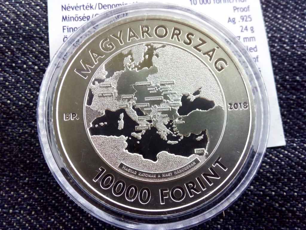 Az első vil&aacute;gh&aacute;bor&uacute; befejez&eacute;s&eacute;nek 100. &eacute;vfordul&oacute;j&aacute;ra .925 ez&uuml;st 10000 Forint
