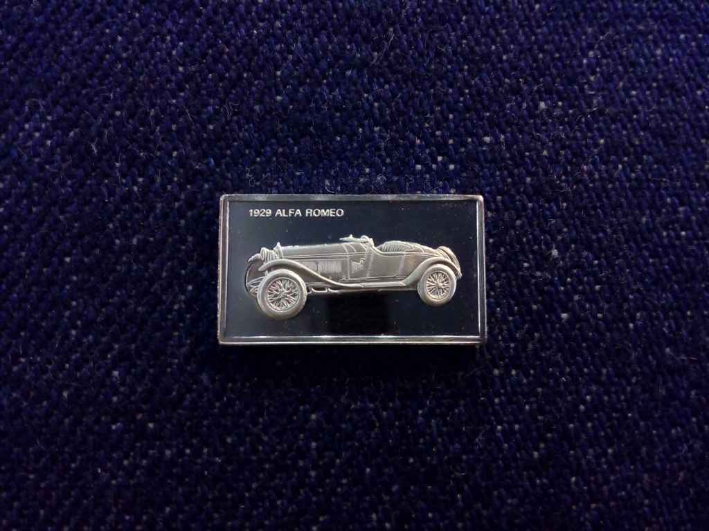 USA Franklin Aut&oacute;s Mini-Ingot Alfa Romeo 1929 .925 ez&uuml;st