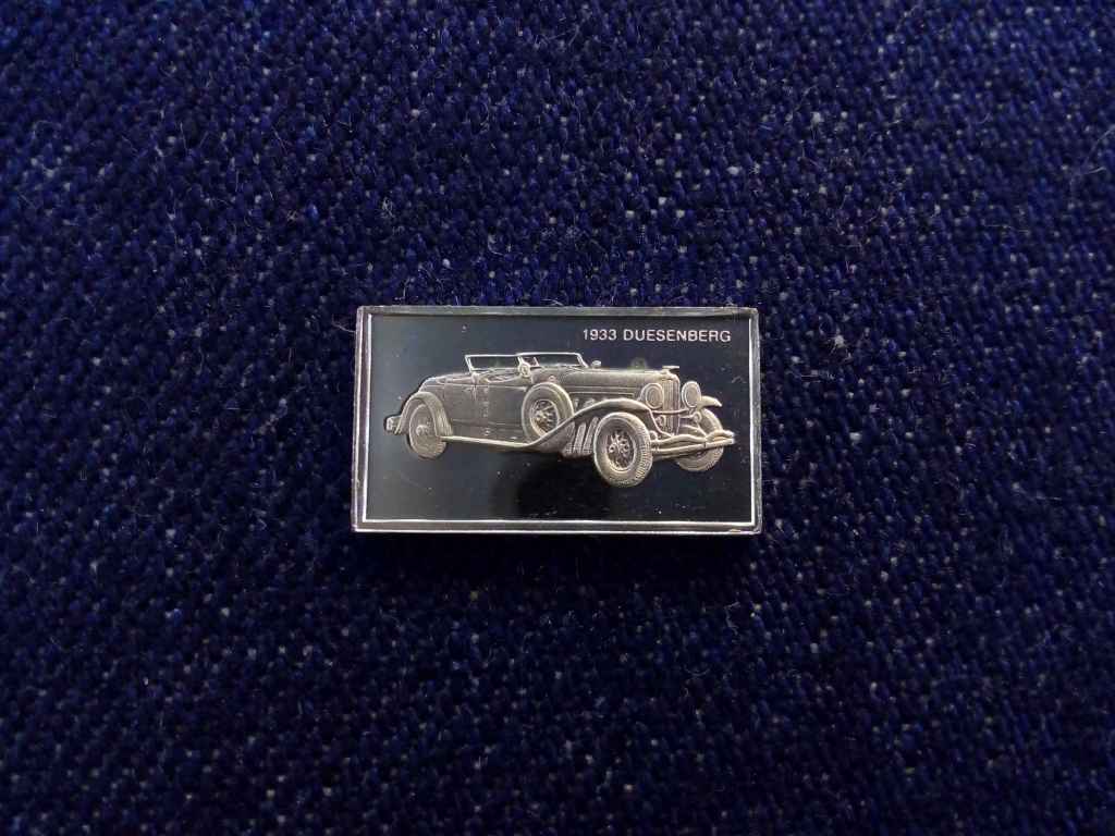 USA Franklin Aut&oacute;s Mini-Ingot Duesenberg 1933 .925 ez&uuml;st