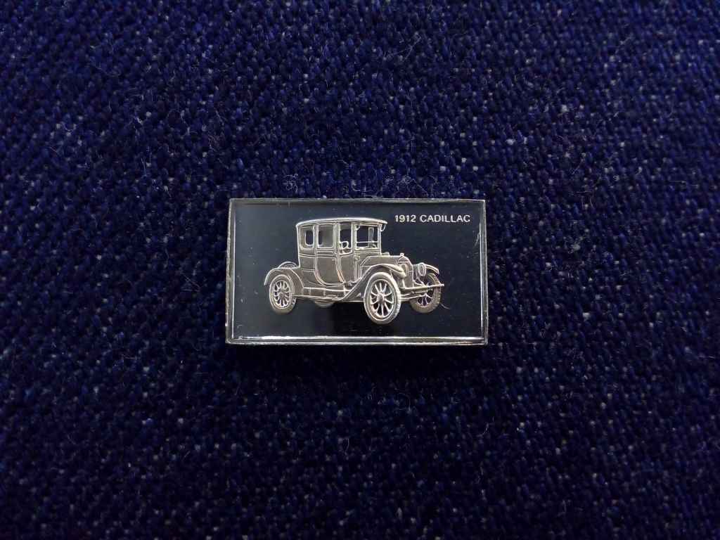 USA Franklin Aut&oacute;s Mini-Ingot Gyűjtem&eacute;ny Cadillac 1912 .925 ez&uuml;st