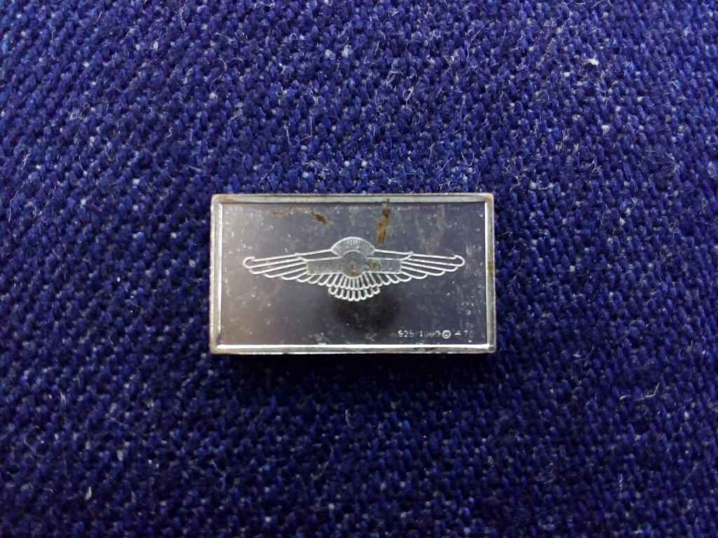 USA Franklin Aut&oacute;s Mini-Ingot Lagonda 1934 .925 ez&uuml;st