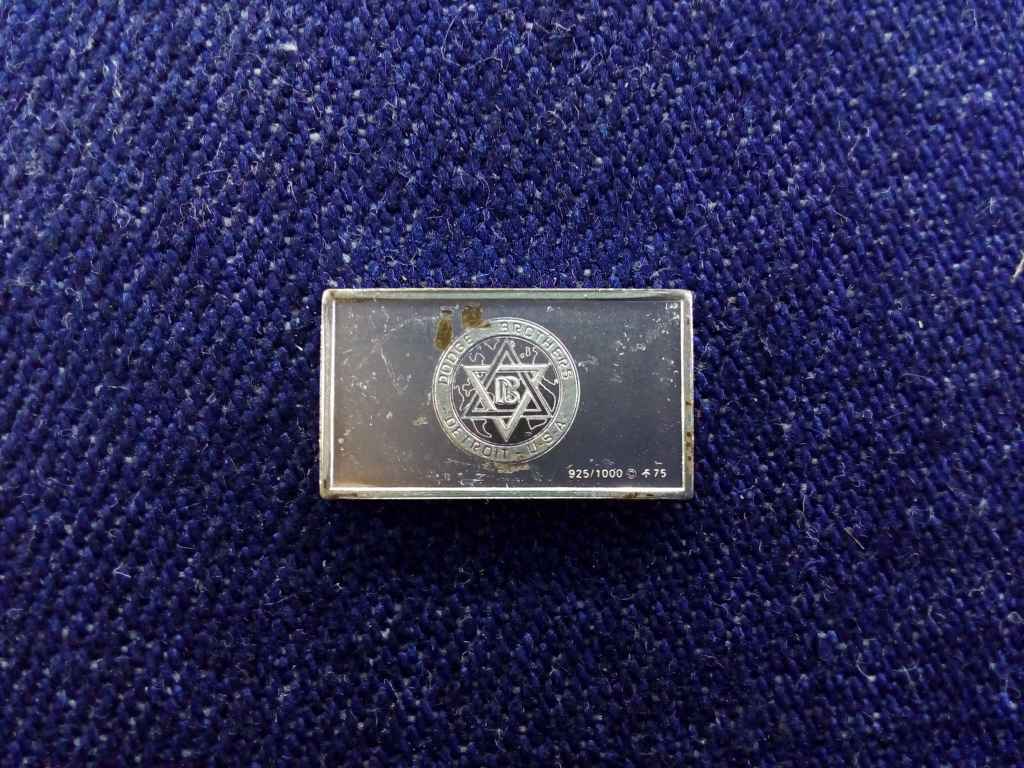 USA Franklin Aut&oacute;s Mini-Ingot Dodge 1916 .925 ez&uuml;st