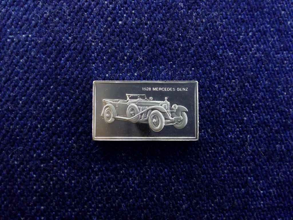 USA Franklin Aut&oacute;s Mini-Ingot Mercedes-Benz 1928 .925 ez&uuml;st