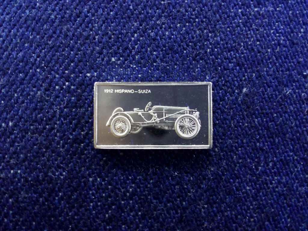 USA Franklin Aut&oacute;s Mini-Ingot Hispano-Suiza 1912 .925 ez&uuml;st