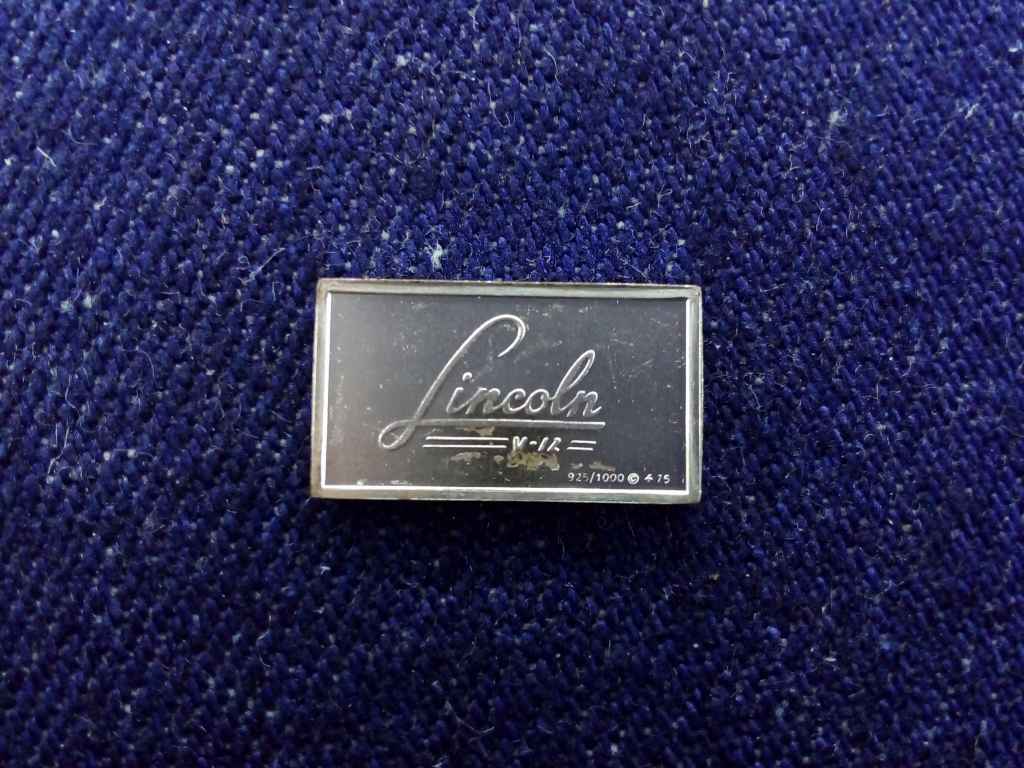 USA Franklin Aut&oacute;s Mini-Ingot Lincoln 1941 .925 ez&uuml;st