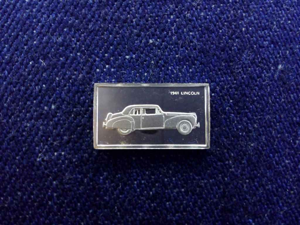 USA Franklin Aut&oacute;s Mini-Ingot Lincoln 1941 .925 ez&uuml;st