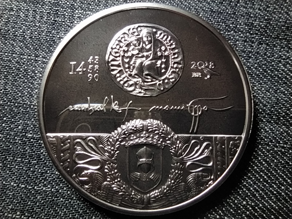 M&aacute;ty&aacute;s kir&aacute;ly eml&eacute;k&eacute;v .925 ez&uuml;st 20000 Forint