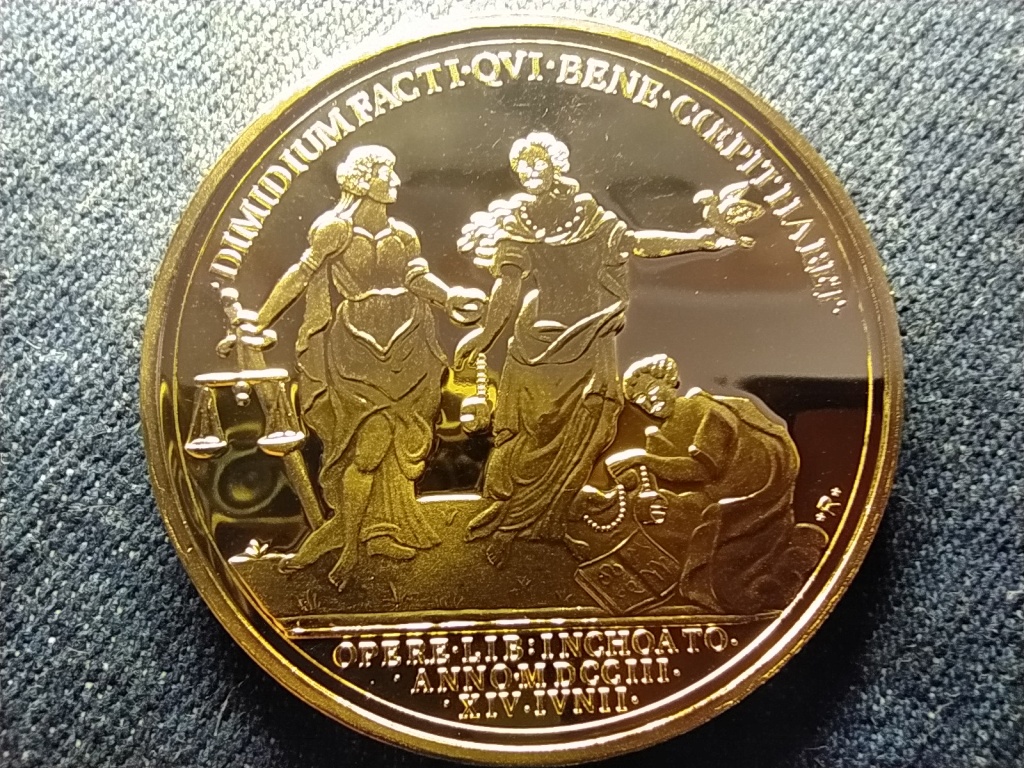 Magyar arany&oacute;ri&aacute;sok II. R&aacute;k&oacute;czi Ferenc &eacute;rem, 1703, ut&aacute;nveret