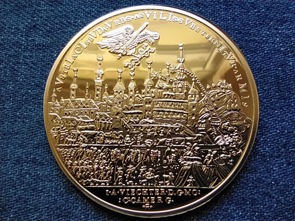 Magyar arany&oacute;ri&aacute;sok I. Lip&oacute;t 10 duk&aacute;t, 1686, ut&aacute;nveret r&eacute;z-nikkel