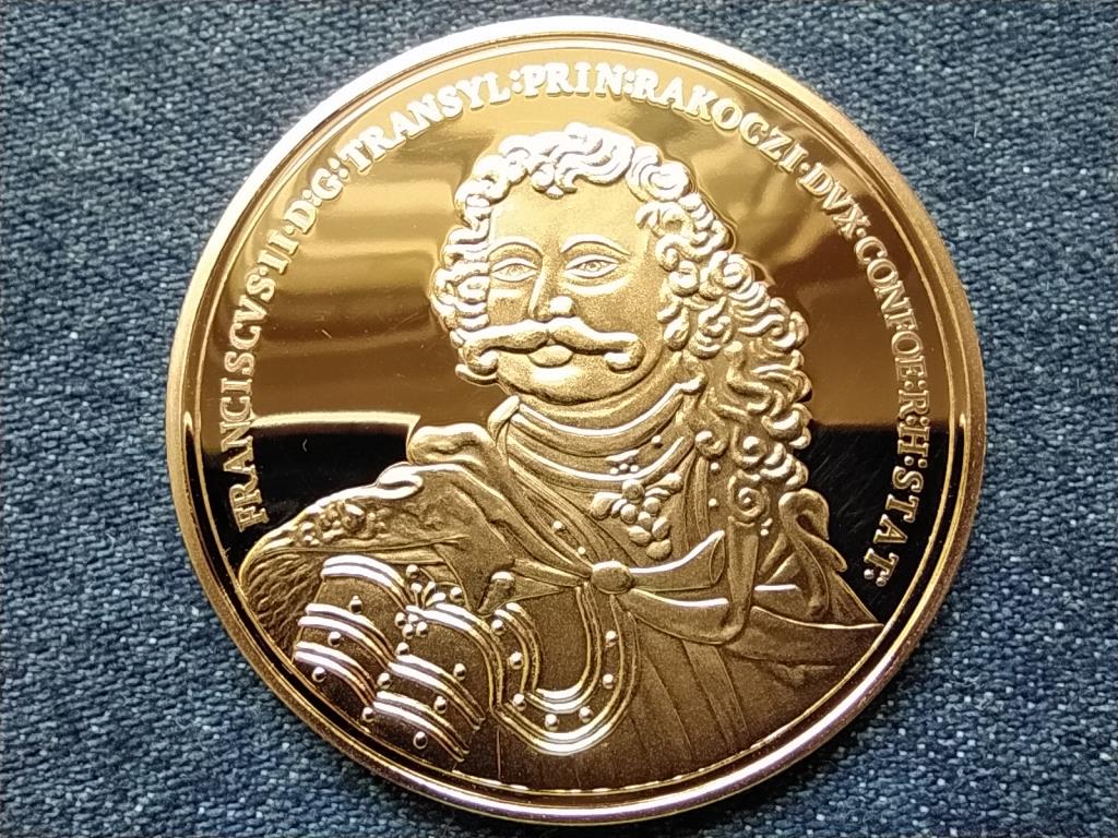 Magyar arany&oacute;ri&aacute;sok II. R&aacute;k&oacute;czi Ferenc eml&eacute;k&eacute;rem, 1705, ut&aacute;nveret r&eacute;z-nikkel