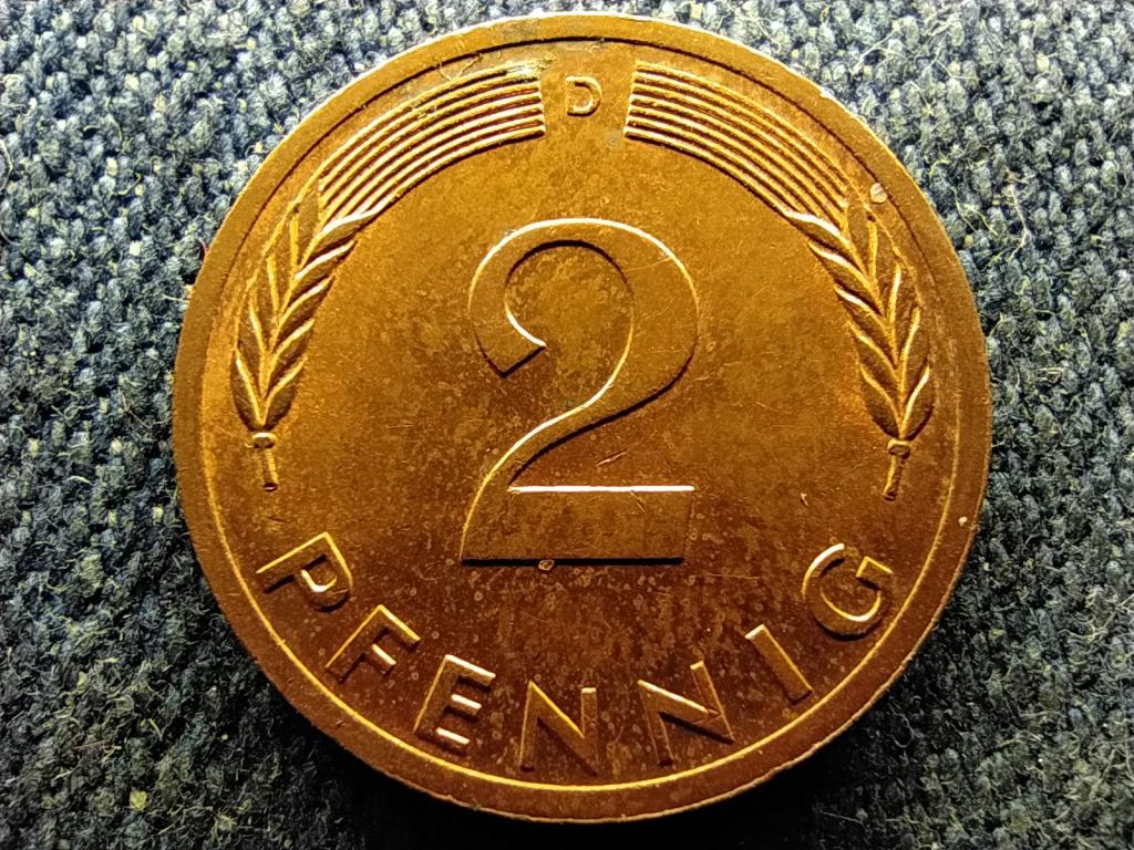 N&eacute;metorsz&aacute;g NSZK (1949-1990) 2 Pfennig