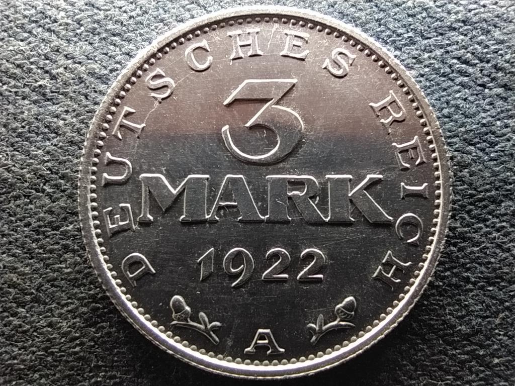 N&eacute;metorsz&aacute;g Weimari K&ouml;zt&aacute;rsas&aacute;g (1919-1933) 3 M&aacute;rka