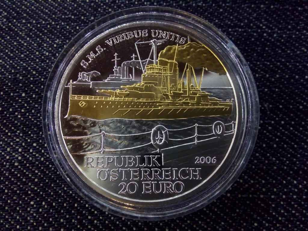 Ausztria Viribus Unitis .900 ez&uuml;st 20 Euro