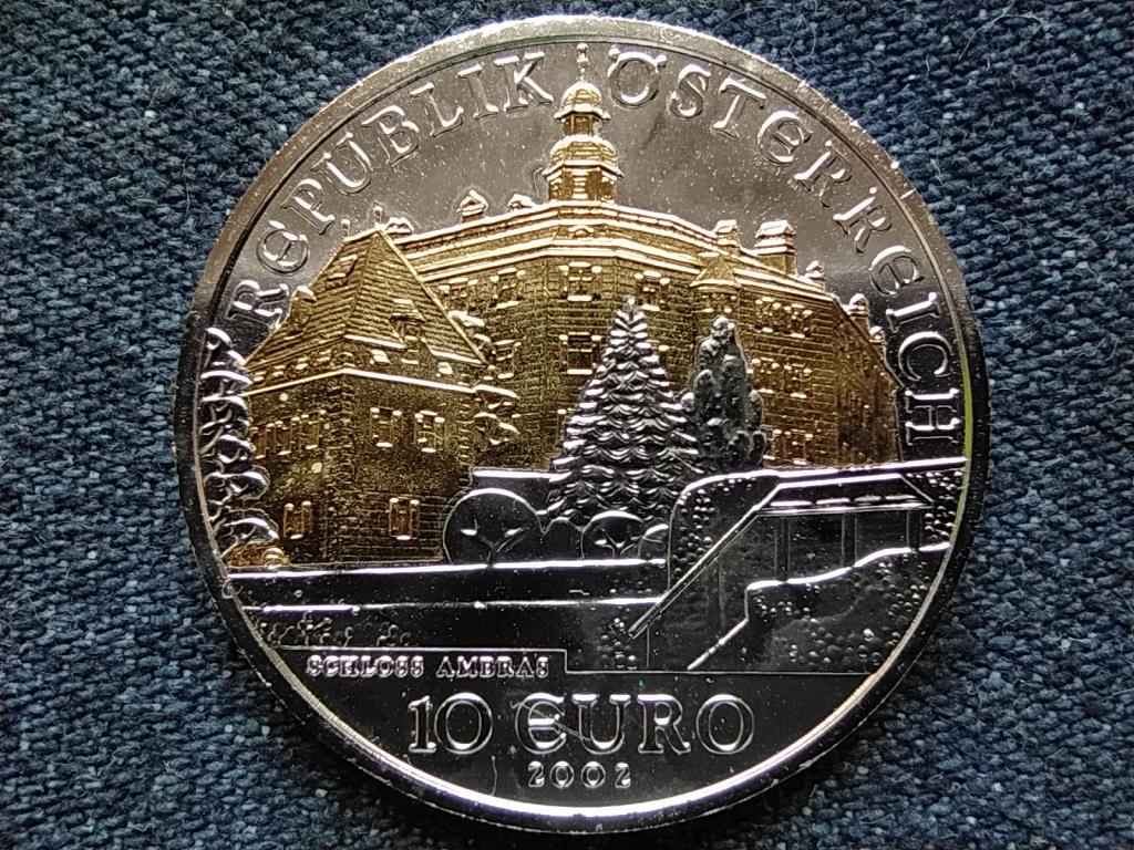 Ausztria Ambras kast&eacute;ly .925 ez&uuml;st 10 Euro