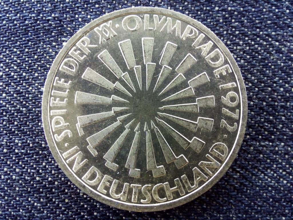 N&eacute;metorsz&aacute;g 1972-es m&uuml;ncheni olimpiai j&aacute;t&eacute;kok spir&aacute;l .625 ez&uuml;st 10 M&aacute;rka