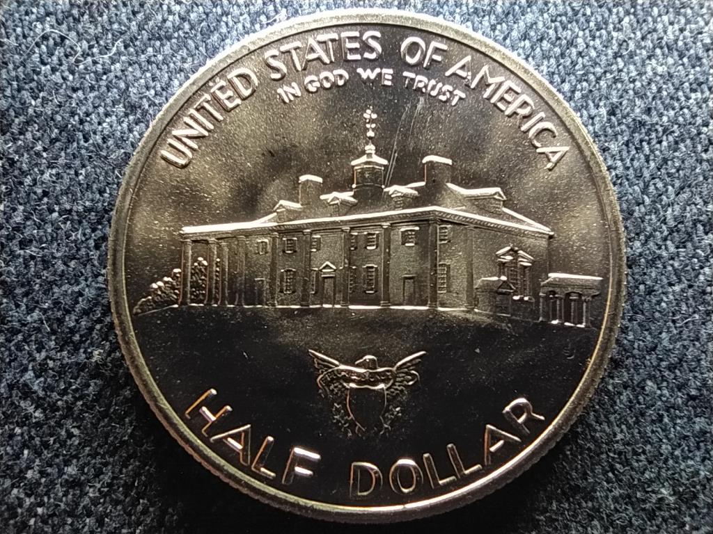 USA George Washington sz&uuml;let&eacute;s&eacute;nek 250. &eacute;vfordul&oacute;ja .900 ez&uuml;st 0.5 Doll&aacute;r