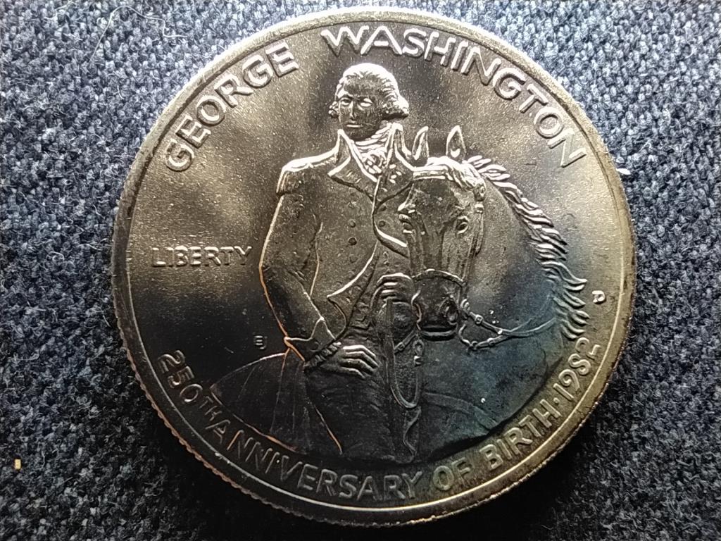 USA George Washington sz&uuml;let&eacute;s&eacute;nek 250. &eacute;vfordul&oacute;ja .900 ez&uuml;st 0.5 Doll&aacute;r