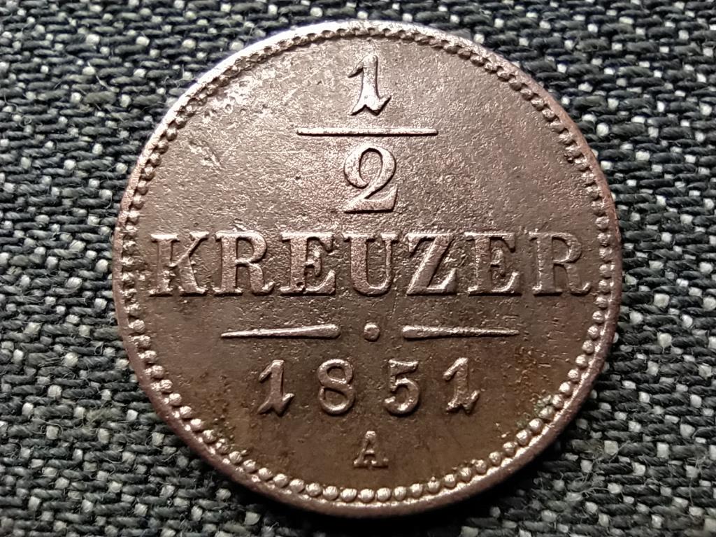 Ausztria Ferenc J&oacute;zsef (1848-1916) 1/2 Krajc&aacute;r