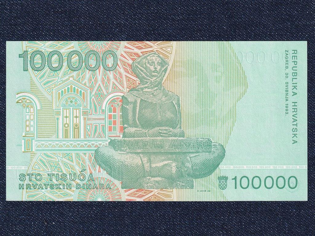 Horv&aacute;torsz&aacute;g 100000 D&iacute;n&aacute;r bankjegy