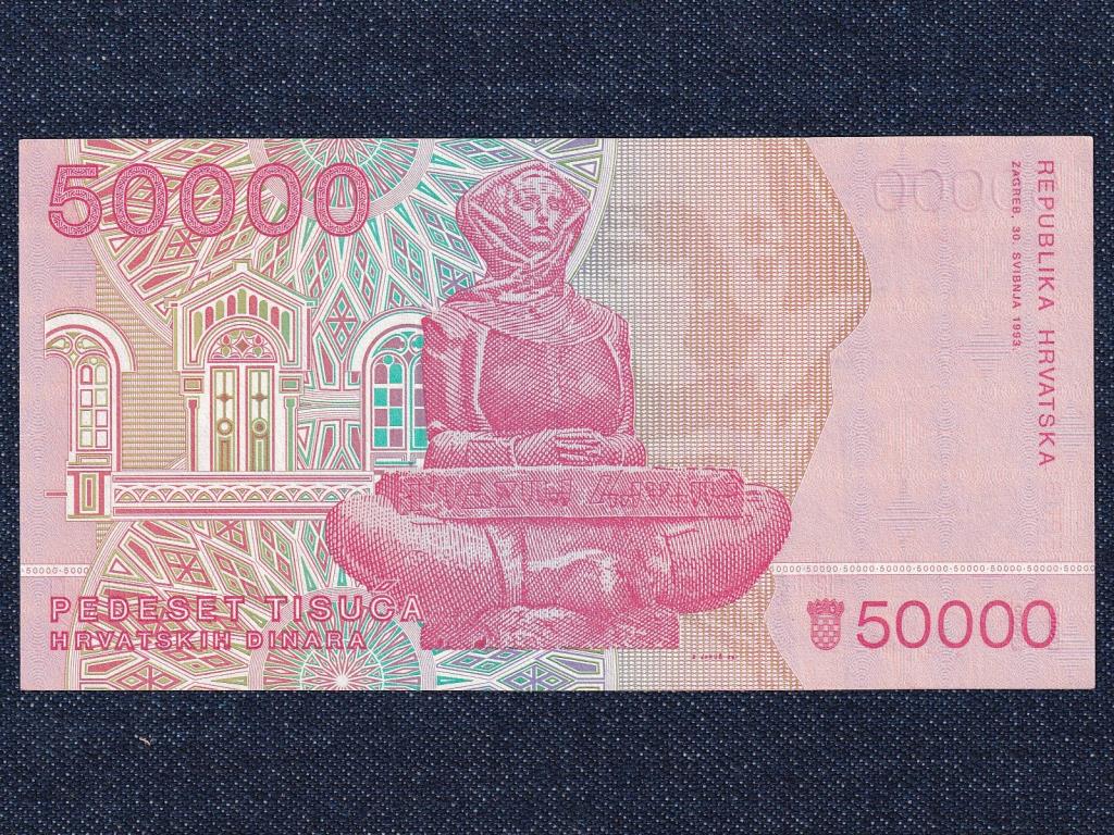 Horv&aacute;torsz&aacute;g 50000 D&iacute;n&aacute;r bankjegy
