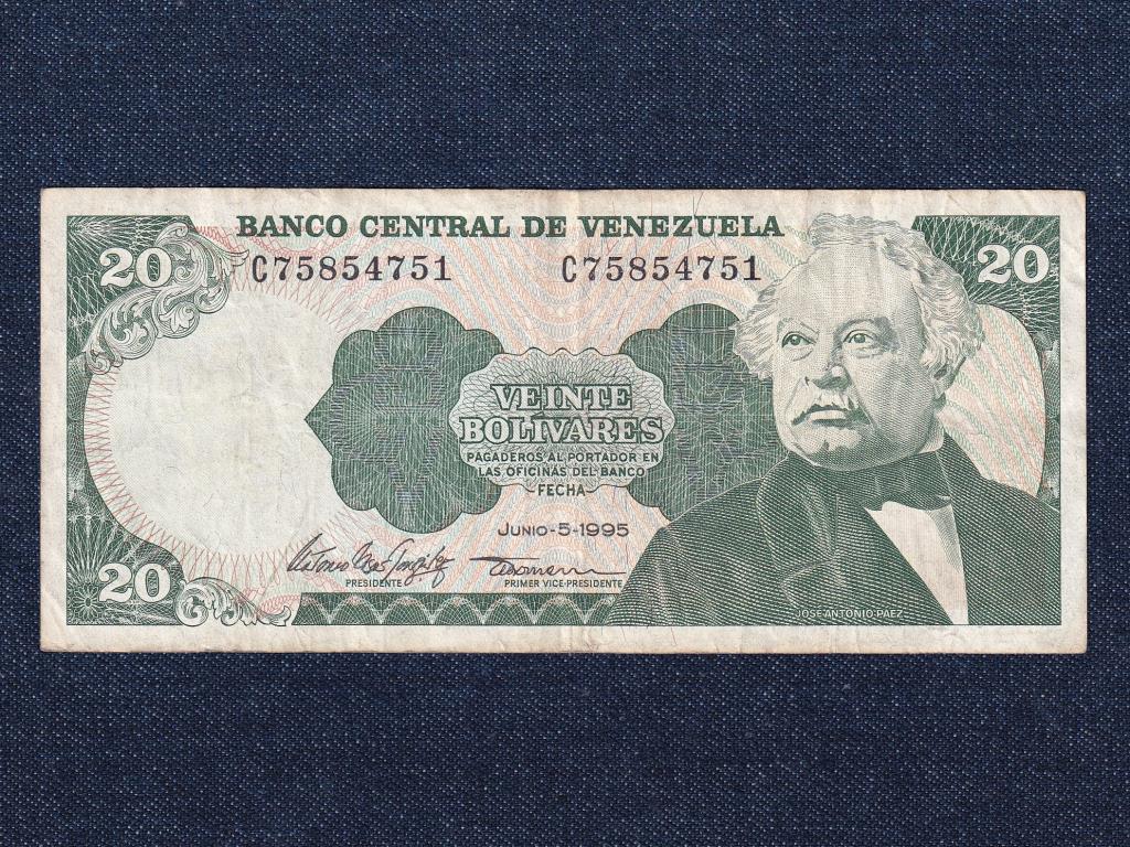 Venezuela 20 bol&iacute;var bankjegy