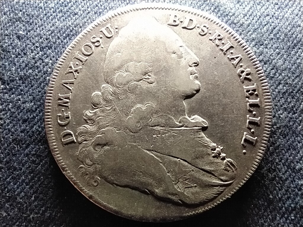 N&eacute;met &Aacute;llamok Bajororsz&aacute;g III. Miksa J&oacute;zsef (1745-1777) .833 Ez&uuml;st 1 Tall&eacute;r 