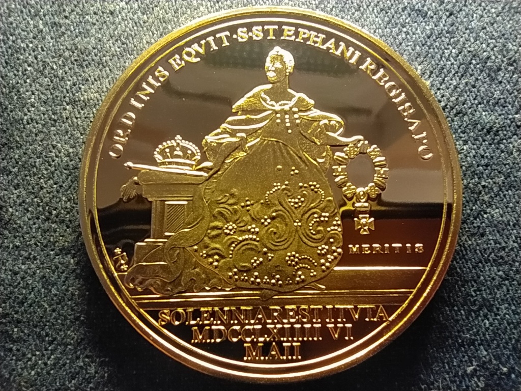 Magyar arany&oacute;ri&aacute;sok M&aacute;ria Ter&eacute;zia 10 duk&aacute;t, 1764, ut&aacute;nveret