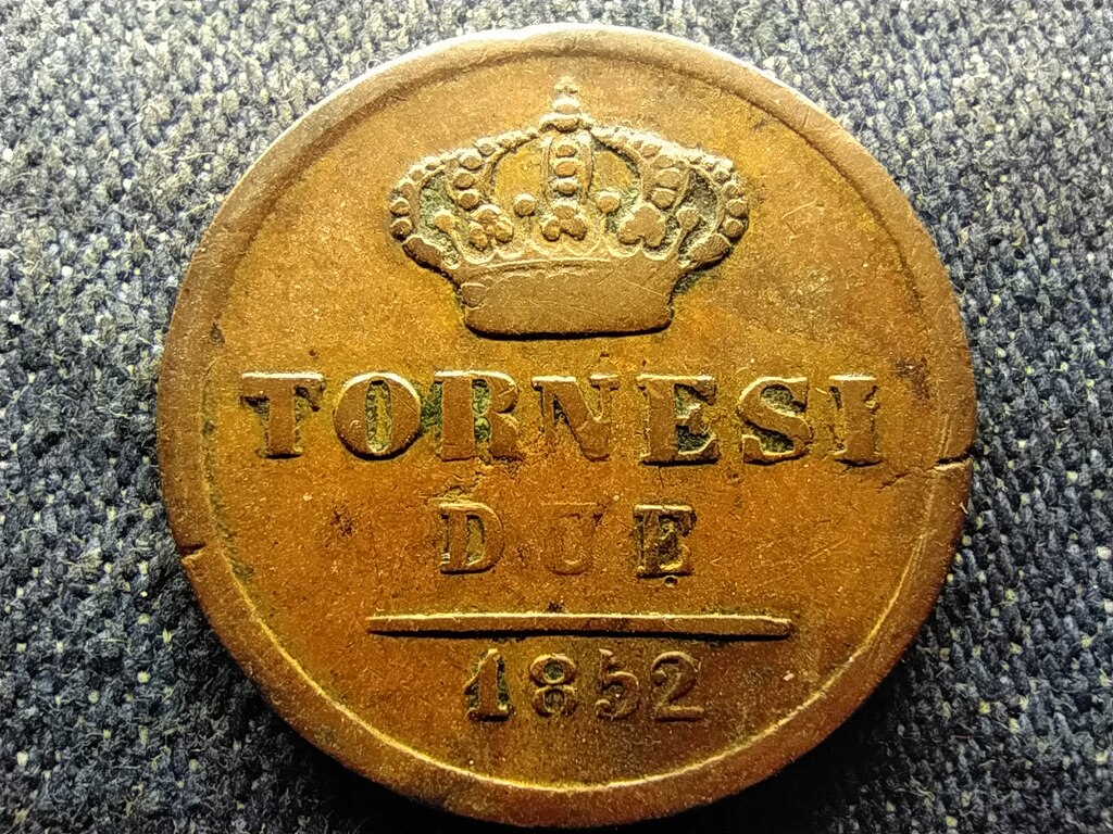 Olasz &Aacute;llamok II. Ferdin&aacute;nd (1830-1859) 2 Tornesi 