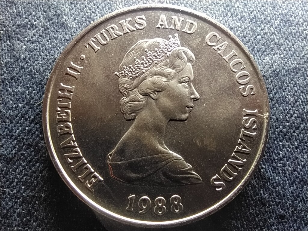 Turks-&eacute;s Caicos-szigetek II. Erzs&eacute;bet (1952-1997) 1 Korona 