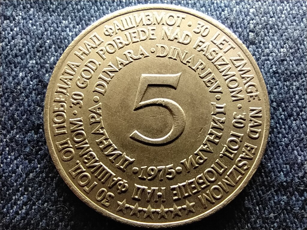 Jugoszl&aacute;via 30 &eacute;ves a Felszabadul&aacute;s 5 D&iacute;n&aacute;r 