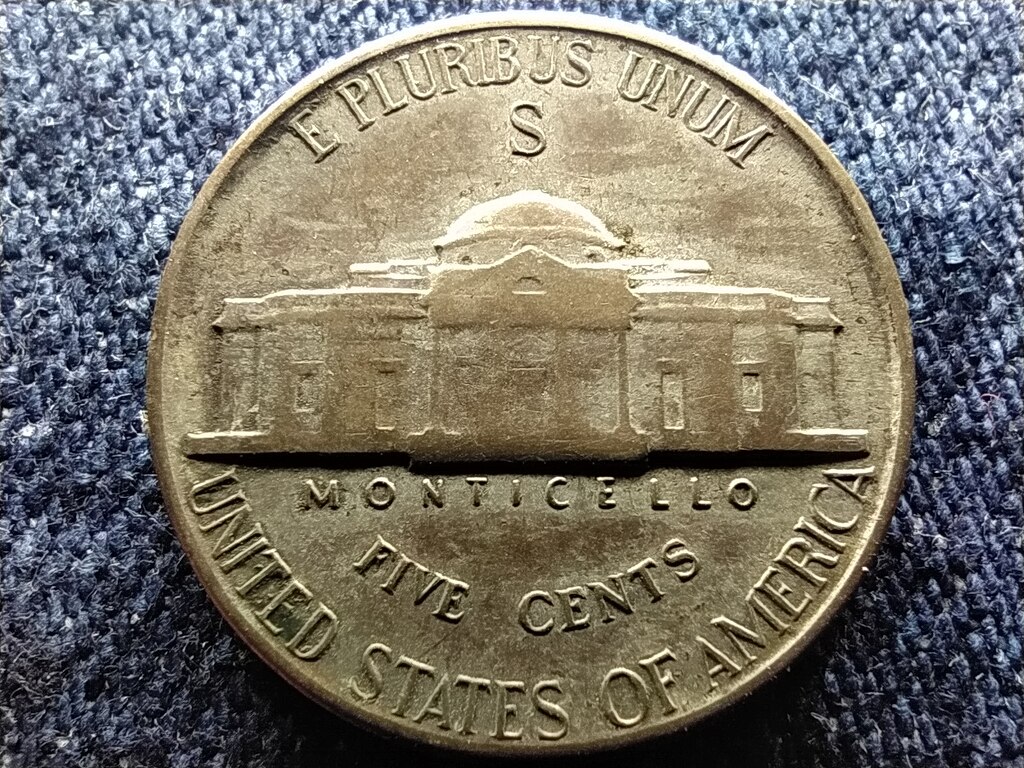 USA Jefferson h&aacute;bor&uacute;s nikkel 5 Cent 