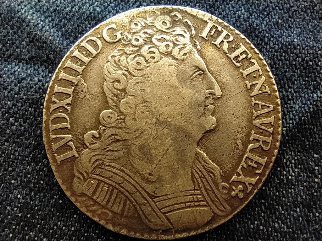 Franciaorsz&aacute;g XIV. (Nagy) Lajos (1643-1715) .917 Ez&uuml;st 1 Ecu 