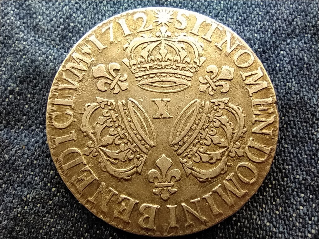Franciaorsz&aacute;g XIV. (Nagy) Lajos (1643-1715) .917 Ez&uuml;st 1 Ecu 