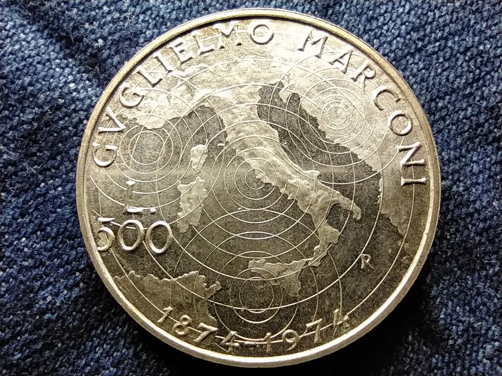 Olaszorsz&aacute;g Guglielmo Marconi .835 Ez&uuml;st 500 L&iacute;ra 