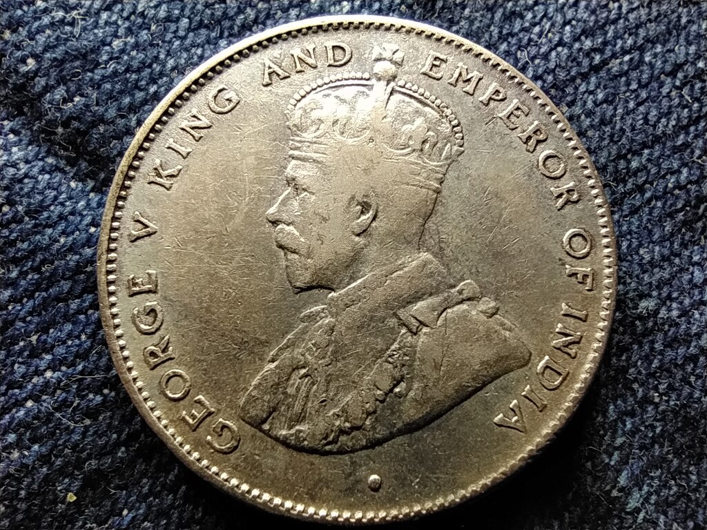 Sri Lanka V. Gy&ouml;rgy (1910-1936) .550 Ez&uuml;st 50 Cent 
