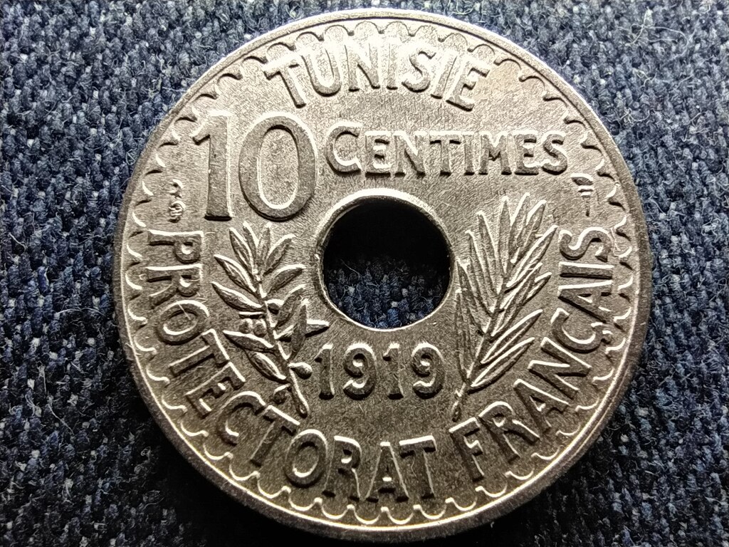 Tun&eacute;zia V. Mohamed (1906-1922) 10 Centime 